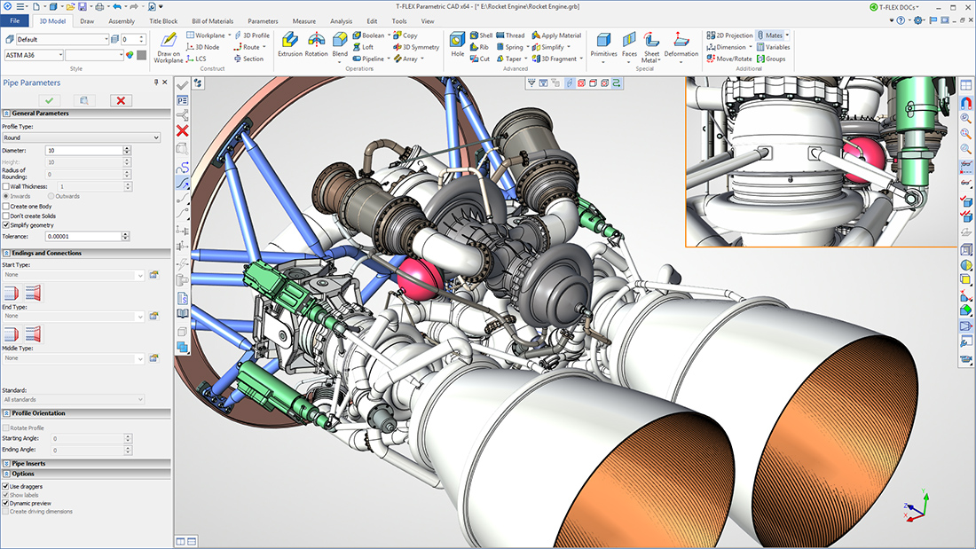 T-FLEX CAD 15 screenshot